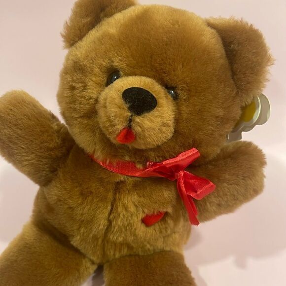 Vintage Dakin HEART THROB Teddy Bear Plush Stuffed Animal 9” tall 1983 NWT EUC - Picture 6 of 12